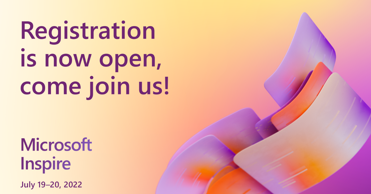 Register for Inspire July 19 - 20 2022