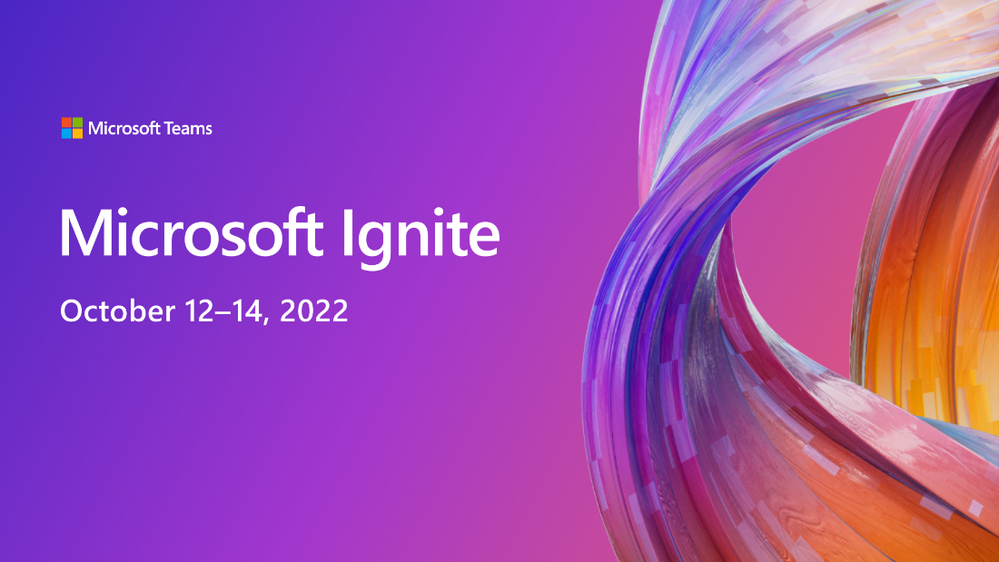 image with Microsoft Ignite branding and event dates